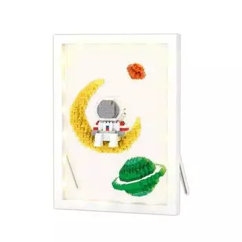Nanoblock Picture Frame Moon Astronaut 760 Pieces (PCS)