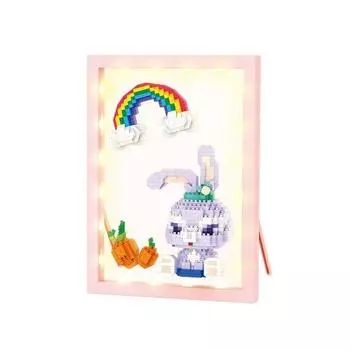 Nanoblock Picture Frame Purple Rabbit 840 Pieces (PCS)