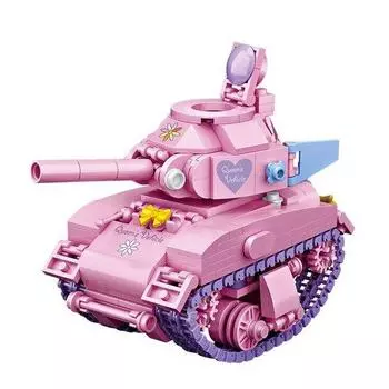 Nanoblock pink tank 455 pieces (PCS) [miniblock]