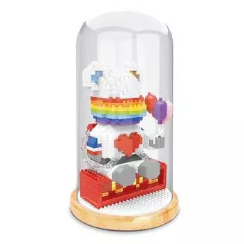 Nanoblock Resting Space Heart Bear 568 шт. (PCS)