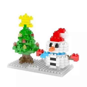 Nanoblock Рождественский Снеговик II 160 шт. (PCS)