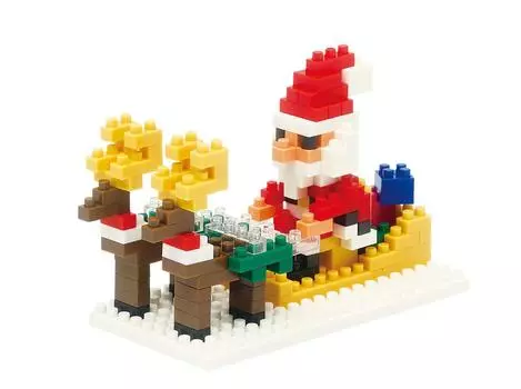 Nanoblock Santa Claus Reindeer 2013 & NBC-098