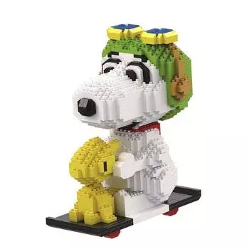 Nanoblock Щенок Пилот и Цыпленок 1569 Деталей (PCS)