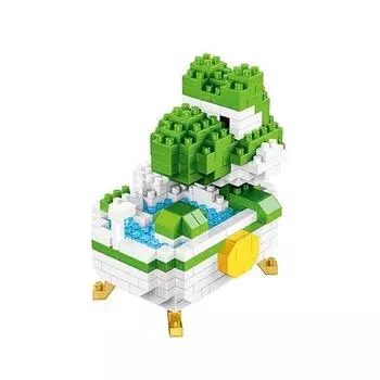 Душевая наноблока зеленый динозавр 294 шт. (PCS)