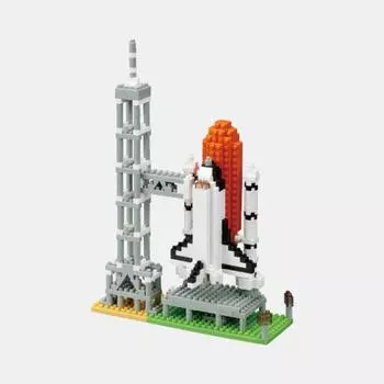 Nanoblock Space Shuttle & Launch Pad, корейская популярная марка Bandai