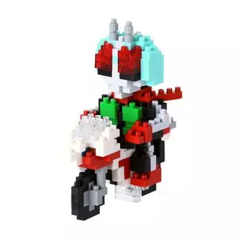 Nanoblock Tamashii Nation Series Kamen Rider Новый Нет. 2 и новый циклон №. НБТН007
