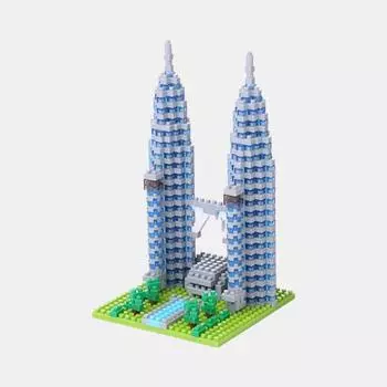 Nanoblock Twin Tower, корейская популярная марка Bandai