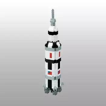 Nanoblock V Rocket, корейская популярная марка Bandai
