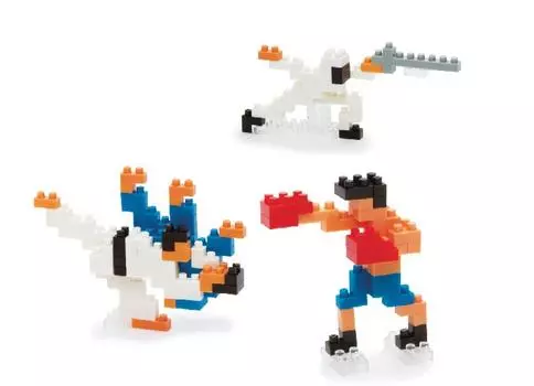 Nanoblock x Макото Одзу Боевые искусства Бокс (Дзюдо и фехтование) [Элемент]
