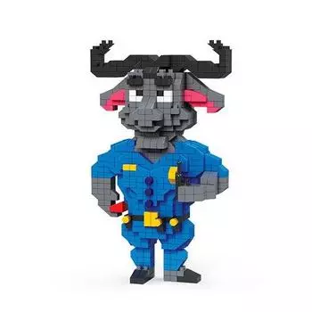 Nanoblock Yutonara Water Buffalo Police Chief II 510 pieces (PCS)