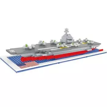Наноблок авианосца Нимиц США 567p, разные цвета, популярные корейские игрушки