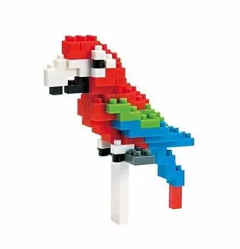 наноблок Kawada Green Macaw NBC-034