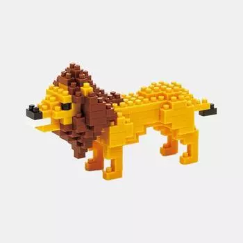 наноблок лев, корейский популярный бандай