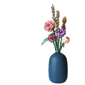 Наноблок LOZ Flower, синий, популярные корейские игрушки