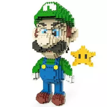[Наноблок-ремонтник] CK Big Green Repairman Mario Block, популярные корейские игрушки
