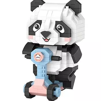 Наноблок серии маленьких персонажей LOZ, Singsingyi Panda, популярные корейские игрушки