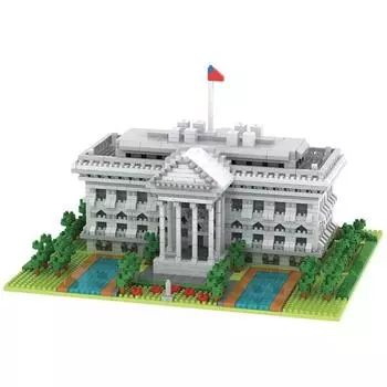 Наноблок Sky Sunstar Washington White House weiliyz062, смешанные цвета, популярные корейские игрушки