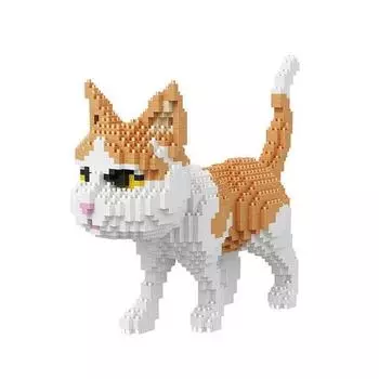 Наноблок желтый пятнистый кот 1390 шт.