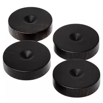 nanomaru Деревянный Эбеновый Изолятор Динамик Аудио Шип Приемник Шип Основание Динамика Подставка Деревянная 33x10 мм 4 шт.