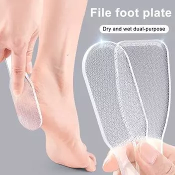 Нанометровая стеклянная пилка для ног, средство для удаления мозолей, пилка для ног, отшелушивающее средство для удаления омертвевшей кожи, скраб для ног, многоразовые инструменты для маникюра и педикюра Round