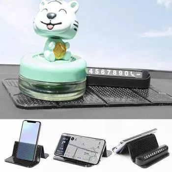 Нанометровая высокая вязкость, сильная адгезия, автомобильная подставка для телефона, складная нескользящая подставка для телефона из искусственной кожи L