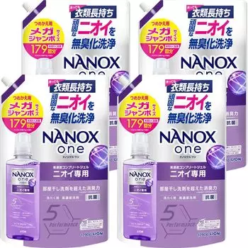 Nanox Swan Odor Only Refill Mega Jumbo 1790 г x 4 Порошковое мыло Дезодорирующая способность Превосходит Сушильный порошок для комнаты Стиральный порошок Предотвращает изменение цвета