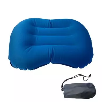 NANTO Air Pillow с сумкой для хранения Blue Camping Travel Sleeping in the Car Flight Pillow Pillow Cushion Pillow