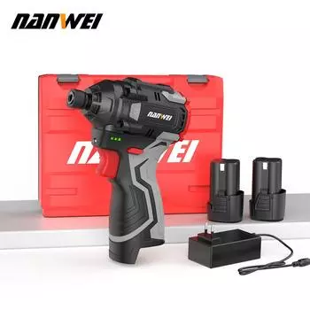 NANWEI 140N Electric Screwdriver with Impact Function, Compact and Portable no battery and charger