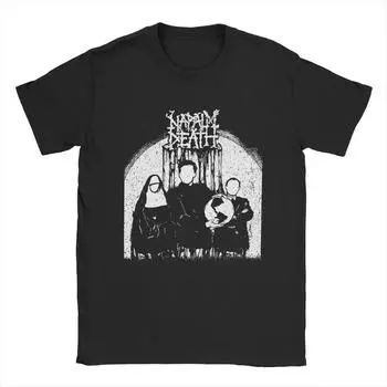Napalm Death T Shirts Men s Pure Cotton Unique T-Shirt Crewneck Tees Short Sleeve Tops Plus Size S чёрный