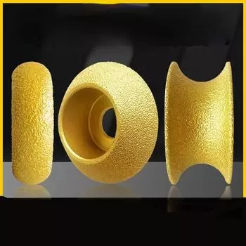 Напаянные алмазные шлифовальные круги Головки для плитки Мрамор Английский камень Шлифовальные круги с прорезями Алмазные лезвия для снятия фасок и шлифования кромок 10mm