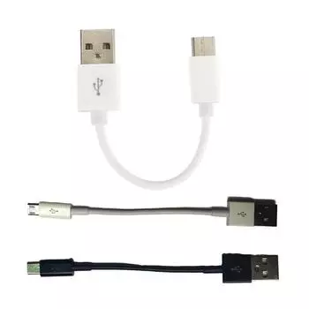 Напечатайте микро- USB-кабель 10 см, короткая быстрая зарядка для кабеля передачи данных USB телефона