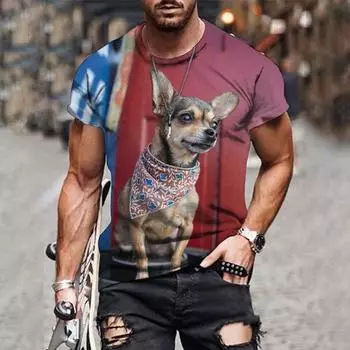 Напечатанная новая мужская винтажная футболка в европейском стиле хип-хоп, мужская одежда, большая футболка, повседневная одежда S