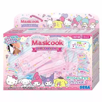 Напечатано на SEGA TOYS Mask Cook Sanrio Characters Refill Set Mask! (продано отдельно)