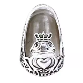 Наперсток Лягушка-принц Ретро Сплав Наперсток Рукоделие Защита для пальца Наперсток Лягушка Подарок для Любителей Шитья Вышивки серебряный