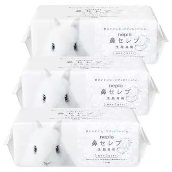 Napia Hana Celeb Полотенце для лица 240 толстых листов Набор из 3 шт. [Оптовая закупка] Стирка, (120 комплектов),