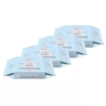 Napia Oshiri Celebrity WET Refill Unscented 60 sheets x 4 pieces [Set product]