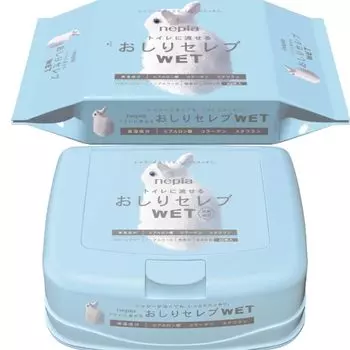 Napier Gentle Butt Celebrity WET Baby Wet Main 40 60 Pieces Set [Base + Refill] Салфетки, Без запаха, Единица, Refill, Без запаха,