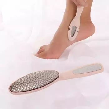 Напильник для ног из нержавеющей стали с мертвой стороной кожи двойной острый рашпиль для ног для дома фиолетовый