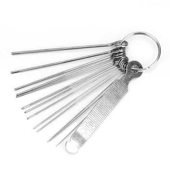 Напильники для седла для гитарного мостика, набор из 13 игл, набор инструментов, аксессуары для укулеле