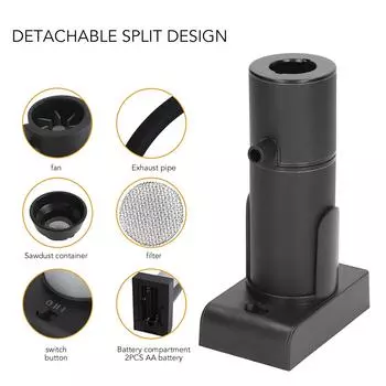 Напиток Коктейль Коптильня Регулируемый Механизм Алюминий и Цинковый Сплав Ручной Дымогенератор Комплект Для Кухни Черный