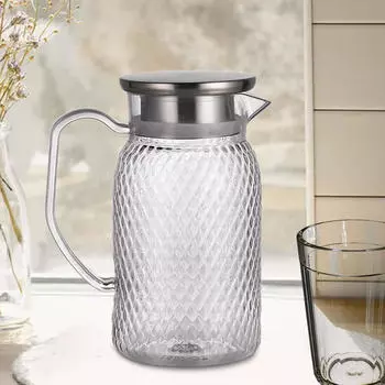 Напиток Кувшин Холодная вода Графин Прозрачный В помещении На открытом воздухе Ресторан Отель Молоко steel lid argent