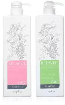 Napla Lilabeil CMC Шампунь 1000 мл CMC Маска для волос 1000 г Набор napla & [Pump]
