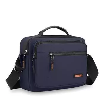 Наплечная сумка Мужская сумка через плечо Водонепроницаемая сумка из Оксфорда Горизонтальная сумка темно-синий