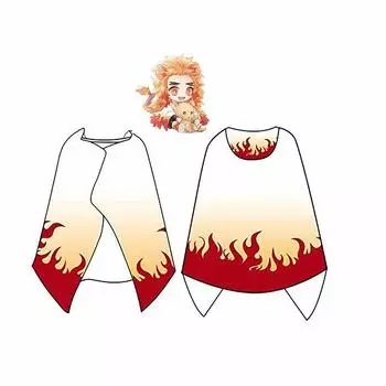 Наплечный платок, плащ, японский узор, ткань, весна, лето, осень, одеяло, капюшон, пушистый, милый товар, костюм Rengoku Anjuro, окружающая среда