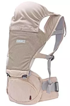napnap Hip Seat Hip Seat with Shoulder Straps Folding 20kg Double Shoulder Carrying Piggyback Heat Prevention Heat Stroke Prevention Breathable Mesh