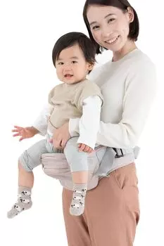 napnap Hip Seat Складное 20 кг только основание Удерживание Защита от тепла Предотвращение теплового удара Детское автокресло-кенгуру (Овечий бежевый)