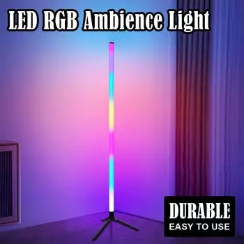 Напольная лампа пластиковая 105 см RGB-светильники для комнаты светодиодная напольная лампа спальня 5 Вт/36 В умные лампы гостиная декор для дома скандинавский минималистский свет With Remote Control