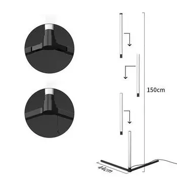 Напольная лампа Yousheng RGB с дистанционным управлением, несколько режимов освещения, регулируемая яркость, смена цветов, умная лампа RGB для вечеринок One Size EU