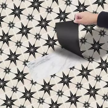 Напольная наклейка в стиле ретро, водонепроницаемая, матовая, виниловая наклейка на плитку для кухни, ванной комнаты