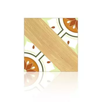 Напольная плитка из искусственной кожи под дерево, виниловые наклейки на пол, водонепроницаемая наклейка на пол для ванной комнаты, кухни, спальни, толщина 1,31 мм 30*30cmX5Pcs